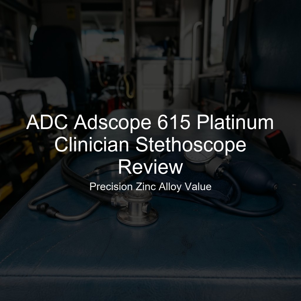 ADC Adscope 615 Platinum Clinician Stethoscope Review: Precision Zinc Alloy Value