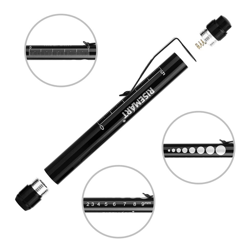 EMT Penlight with pupil gauge